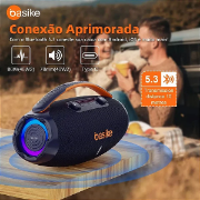 Imagem de Caixa De Som Bluetooth Portátil Basike BA-RAD207 - 80W 9000mAh