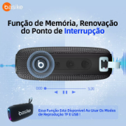 Imagem de Caixa De Som Bluetooth Portátil Basike BA-RAD135 - 30W 3600mAh