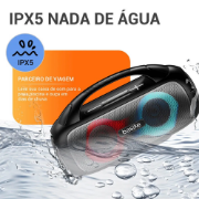 Imagem de Caixa De Som Bluetooth Portátil Basik BA-RAD018 - 60w 7200mAh