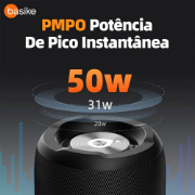 Imagem de Caixa De Som Bluetooth Portátil Basike BA-RAD023 - 50W 2200mAh