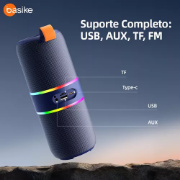 Imagem de Caixa De Som Bluetooth Portátil Basike BA-RAD126 - 30W 3600mAh