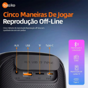 Imagem de Caixa De Som Bluetooth Portátil Basik BA-RAD127 - 30W 2400mAh