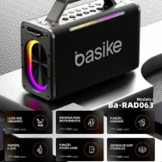 Imagem de Caixa De Som Bluetooth Portátil Basik BA-RAD063 - 160W 24000mAh