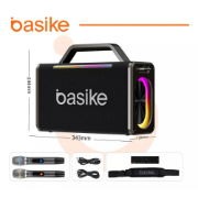 Imagem de Caixa De Som Bluetooth Portátil Basik BA-RAD063 - 160W 24000mAh