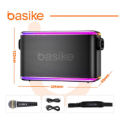 Imagem de Caixa De Som Bluetooth Portátil Basike BA-RAD064 - 60W 6000mAh