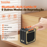 Imagem de Caixa De Som Bluetooth Portátil Basike Ba-RAD060 - 35W 1800mAh